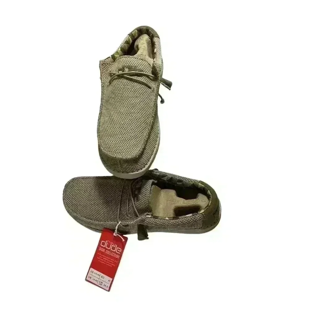 Hey Dude Wally Sox Men's Casual Shoes, Beige, M8